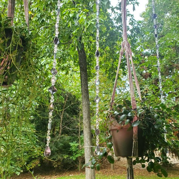 Suncatchers, Set of 5 Strands - 4 ft. L Acrylic Gems for Windows, Gardens, Trees - Picture 7 of 13